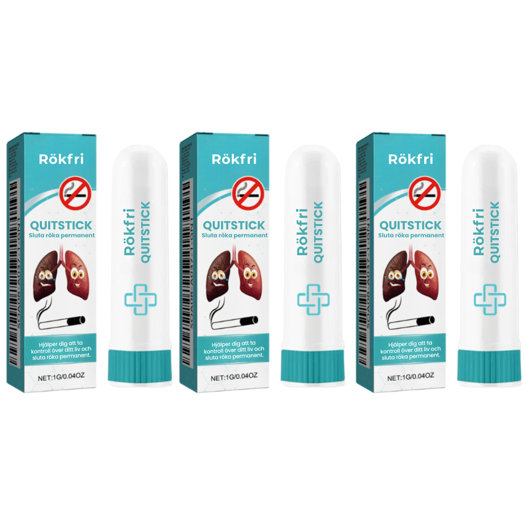 Rökfri™ Naturlig Inhalator | Rökning förstör dina lungor – Denna 100 % nikotinfria formula hjälper dig att sluta på bara 7 dagar, utan återfall!