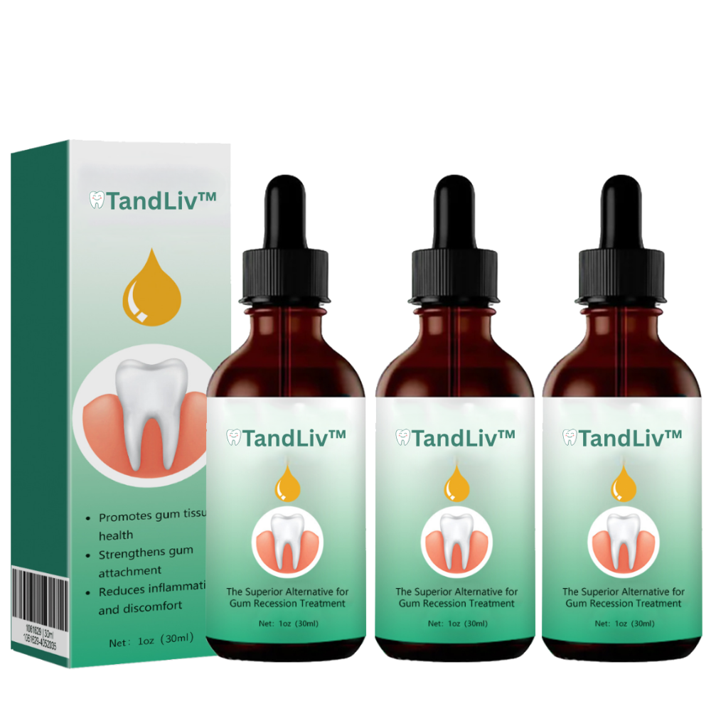 TandLiv™ | Återställer tillbakadragna tandkött i 93 % av fallen inom 4 dagar!