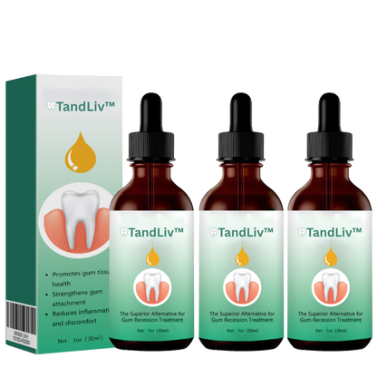 TandLiv™ | Återställer tillbakadragna tandkött i 93 % av fallen inom 4 dagar!
