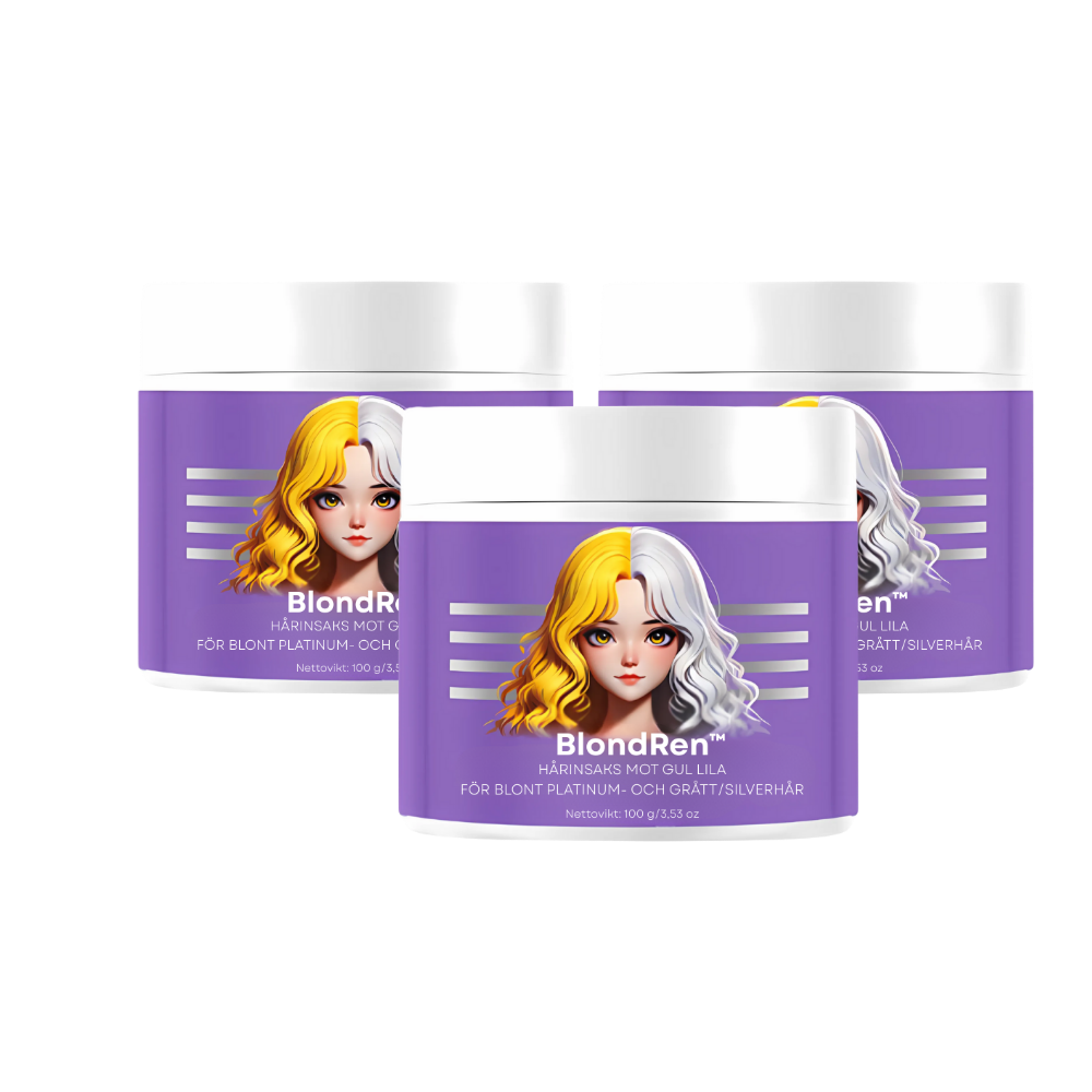 BlondRen™ | Entfernt bis zu 97 % des Gelbstichs – für weicheres, glänzenderes Haar in nur 5 Minuten!