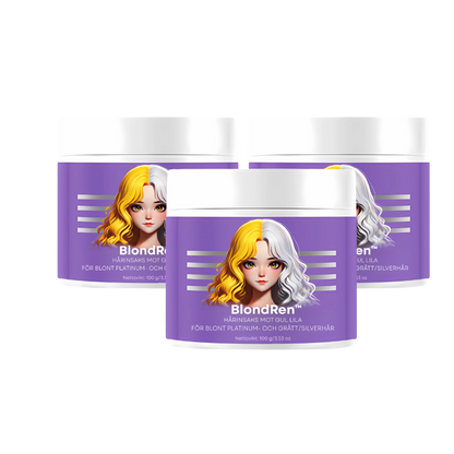 BlondRen™ | Entfernt bis zu 97 % des Gelbstichs – für weicheres, glänzenderes Haar in nur 5 Minuten!