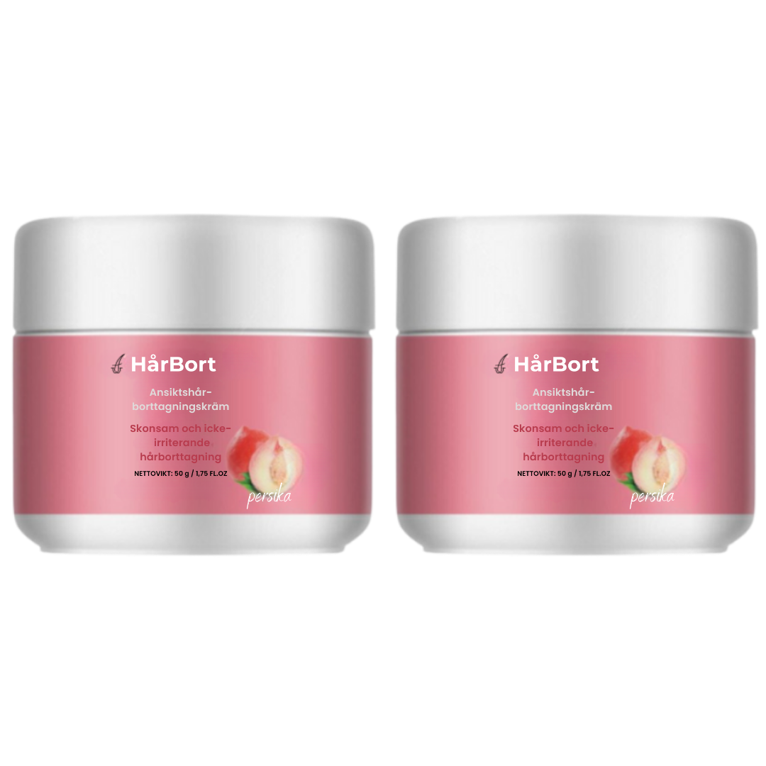 HårBort™ Ansiktsborttagningskräm | Säg hejdå till skugga och stubb – synbart slät hud på bara 5 minuter!