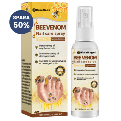 BinaNagel™ Nagelvårdsspray med bigift | Från svamp till perfekta naglar – eliminera 98 % av svampen på bara 14 dagar!