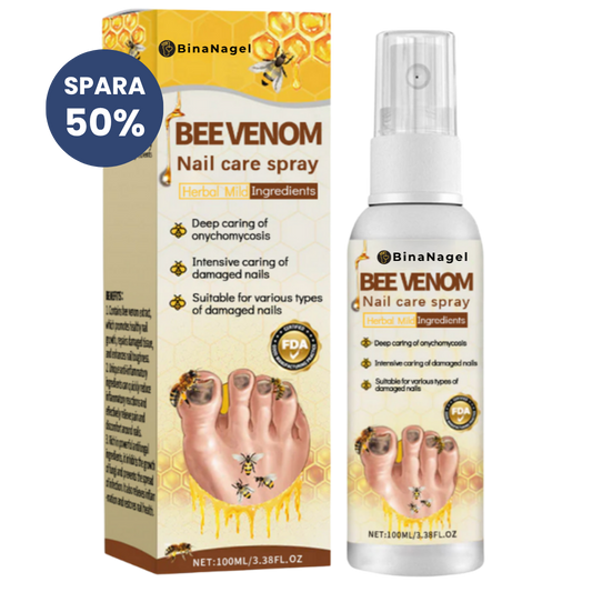 BinaNagel™ Nagelvårdsspray med bigift | Från svamp till perfekta naglar – eliminera 98 % av svampen på bara 14 dagar!