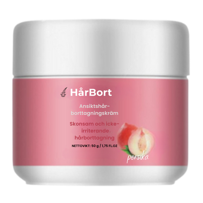 HårBort™ Ansiktsborttagningskräm | Säg hejdå till skugga och stubb – synbart slät hud på bara 5 minuter!