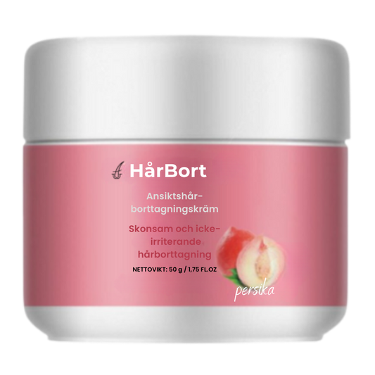 HårBort™ Ansiktsborttagningskräm | Säg hejdå till skugga och stubb – synbart slät hud på bara 5 minuter!