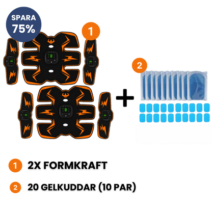 Formkraft™ | Kroppsformare | Bränn magfett 94 % snabbare på bara 10 dagar! (Gelkuddar)